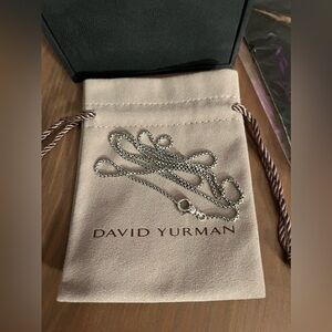 David Yurman 24 inch Sterling Silver round box chain 1.7 mm